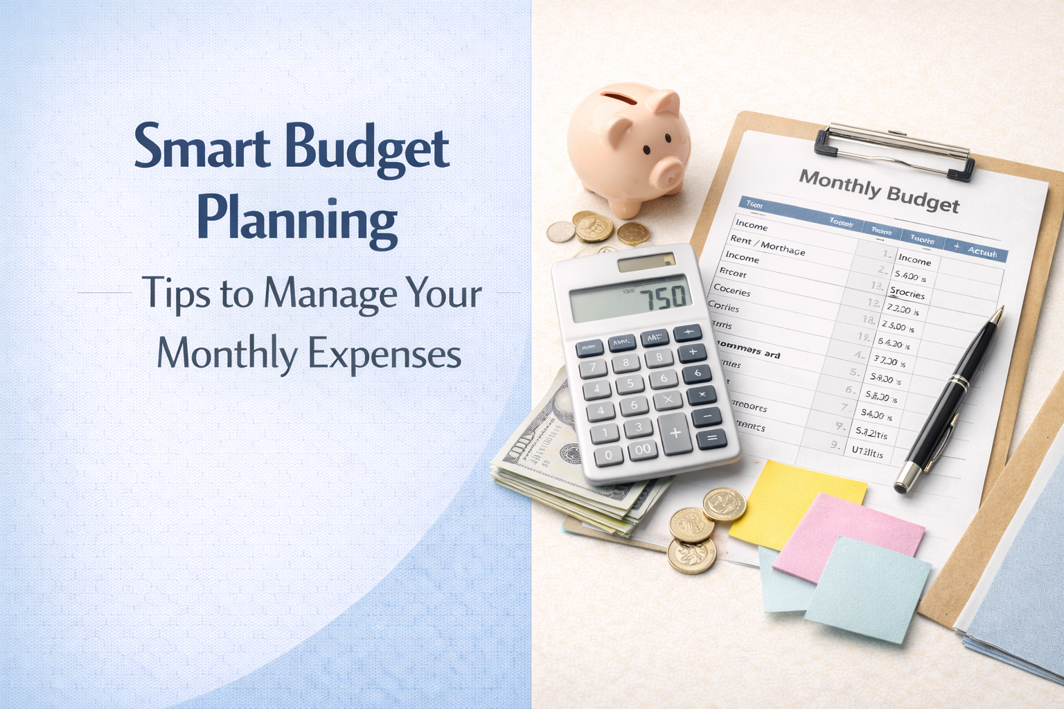 Smart Budget Planning Tips to Manage Your Monthly Expenses